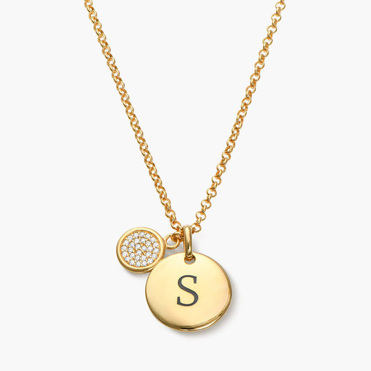 Dazzle Disc Necklace