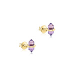 Load image into Gallery viewer, Amethyst Kalei Studs
