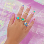 Load image into Gallery viewer, Ocean Blue Opposites Attract Ring
