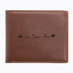 Load image into Gallery viewer, Personalized Photo Genuine Leather Men&#39;s Trifold Wallet
