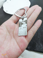 Load image into Gallery viewer, Free Engraving Lovers Calendar Keychain
