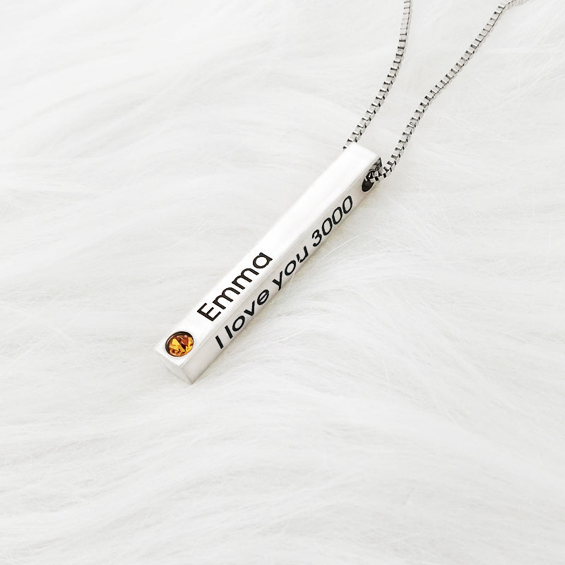 I Love You 3000 Necklace Avengers: Endgame Hand Stamped Metal Jewelry - Etsy