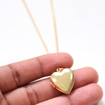 Load image into Gallery viewer, Gold Custom Heart Locket Necklace
