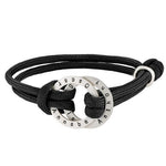 Load image into Gallery viewer, Rope Bracelet for Men with Engraved Hoop
