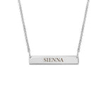 Load image into Gallery viewer, Tiny Engraved Bar Necklace
