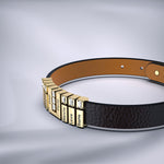 Load image into Gallery viewer, Father&#39;s day gift! Men&#39;s Personalized U-shaped Leather DAD Bracelet
