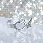 Load image into Gallery viewer, Infinity Name Ring Platinum Plated Silver
