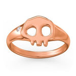 Load image into Gallery viewer, Women&#39;s Skull Signet Ring with Rhinestone

