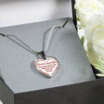 Load image into Gallery viewer, To My Granddaughter Heart Shaped Necklace-always remember that,grandma loves you
