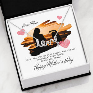 Mother's Day Love Script Necklace