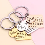 Load image into Gallery viewer, Personalised Engraved Calendar Keychain
