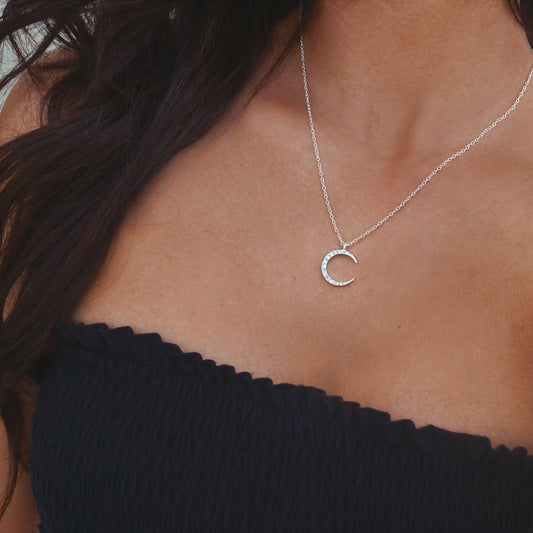 Crescent Sparkle Necklace