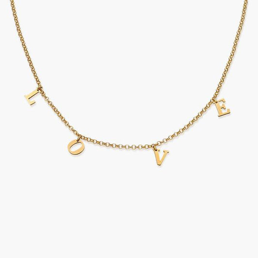 Name Choker in 18K gold Plating
