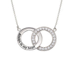 Load image into Gallery viewer, Crystal Interlocking Circle Necklaces
