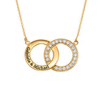 Load image into Gallery viewer, Crystal Interlocking Circle Necklaces
