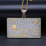 Load image into Gallery viewer, Custom diamond credit card necklace
